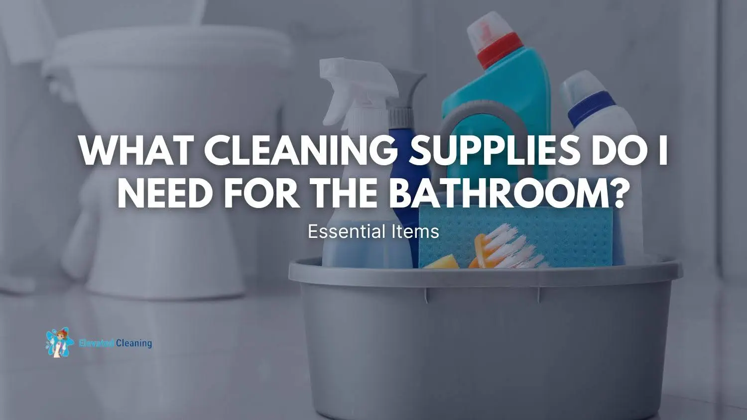 What Cleaning Supplies Do I Need For The Bathroom? - Elevated Cleaning ...